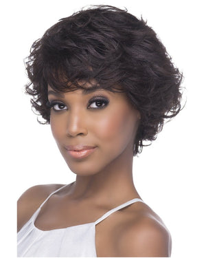 100% Human Hair Short Pixie Curly Wig - Wigtrends