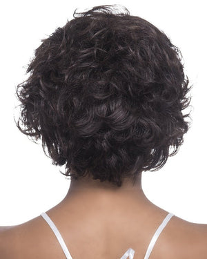 100% Human Hair Short Pixie Curly Wig - Wigtrends