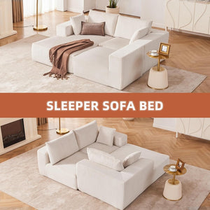 108 inch sectional sofa, cloud sectional sofa with deep seat, modern sectional L shaped sofa - Wigtrends