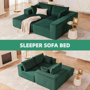 108 inch sectional sofa, cloud sectional sofa with deep seat, modern sectional L shaped sofa - Wigtrends