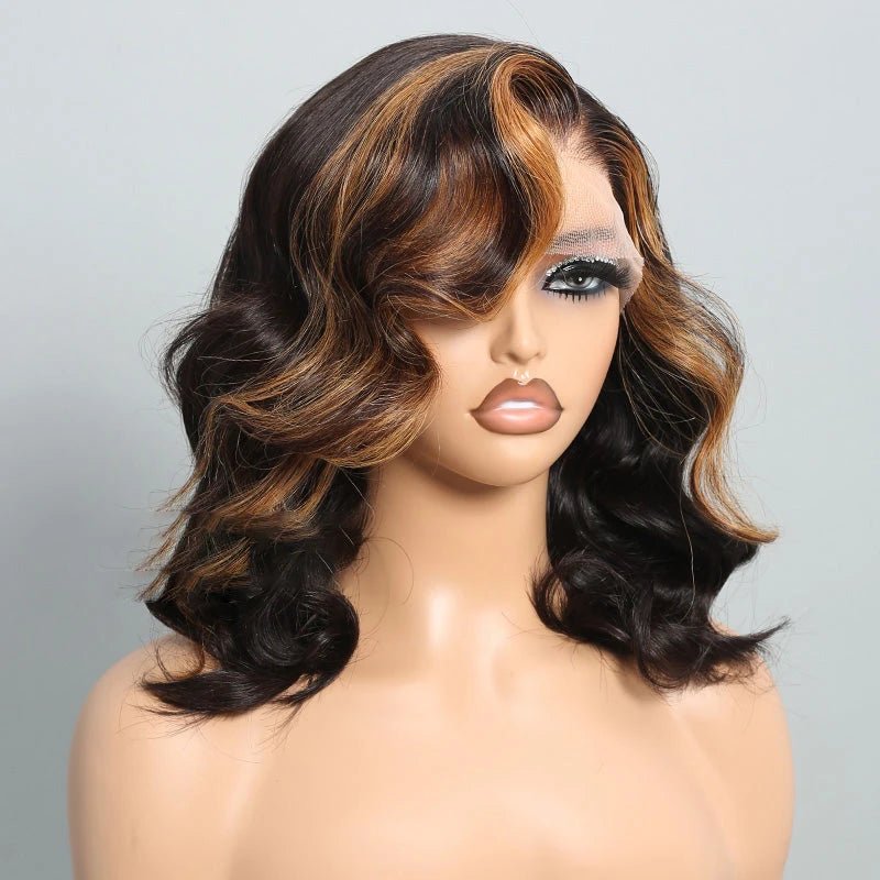 12 Inches Loose Body Wave Bob Style Wig - Wigtrends