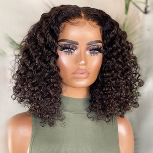13×4 Bouncy Deep Curly Hair Wig 180% Density - Wigtrends