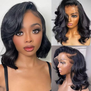 13x4 Body Wave HD Lace Front Wigs Human Hair Glueless Bob Wigs - Wigtrends