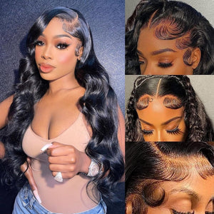 13x4 Body Wave HD Lace Front Wigs Human Hair Glueless Bob Wigs - Wigtrends