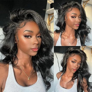 13x4 Body Wave HD Lace Front Wigs Human Hair Glueless Bob Wigs - Wigtrends