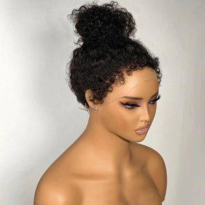 180% Density Natural Hairline Curly Wig - Wigtrends