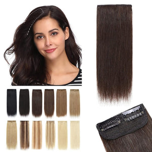 2 Pcs Short Hair Extensions Clip in Human Hair 6 Inch 20g Hairpiece Toppers for Women With Thinning Hair - Wigtrends