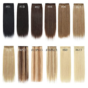 2 Pcs Short Hair Extensions Clip in Human Hair 6 Inch 20g Hairpiece Toppers for Women With Thinning Hair - Wigtrends