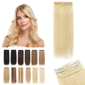 2 Pcs Short Hair Extensions Clip in Human Hair 6 Inch 20g Hairpiece Toppers for Women With Thinning Hair - Wigtrends