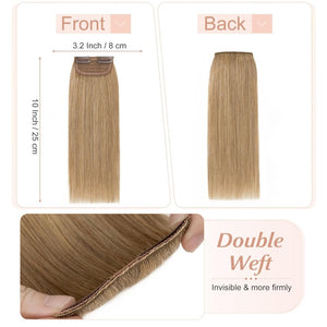 2 Pcs Short Hair Extensions Clip in Human Hair 6 Inch 20g Hairpiece Toppers for Women With Thinning Hair - Wigtrends