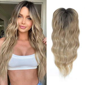 20Inch Wavy Hair Topper for Women Add Volume&Cover Thinning Hair with Natural Looking Hair Piece - Wigtrends