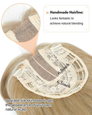 20Inch Wavy Hair Topper for Women Add Volume&Cover Thinning Hair with Natural Looking Hair Piece - Wigtrends