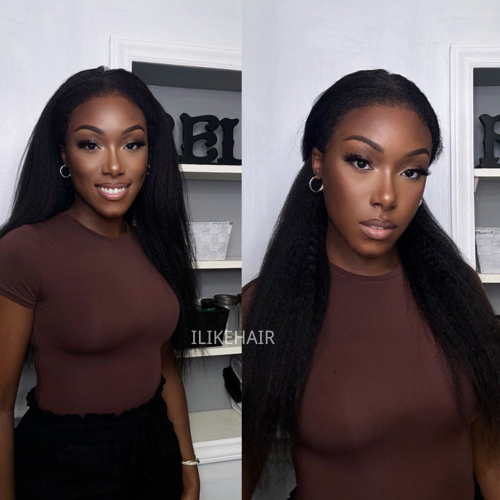 360 Lace Frontal Kinky Edges Ventilated Wig - Wigtrends