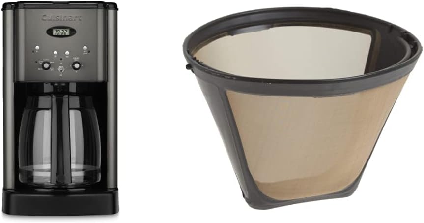 Cuisinart DCC-1200P1 Brew Central 12-Cup Programmable Coffeemaker Coffee Maker, Carafe, Brushed Chrome