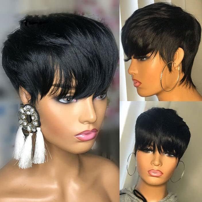 Pixie Cut Wigs for Black Women Human Hair Trend Colored Wigs Short Layered Pixie Wigs - Wigtrends