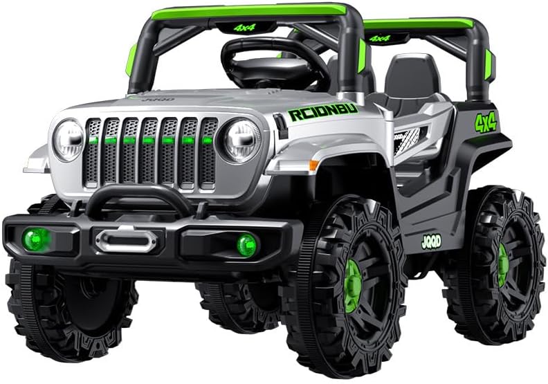 SEALIGHT 12V Kids Ride On Truck Car w/Parent Remote Control, 4 * 380W Motors, 3 Speeds, Emergency Braking, LED Lights, Music & Horn, Kids Electric Vehicles for Boy Girl Gift