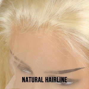 613 Hair Straight HD Lace Front Wig Blonde Human Hair Wigs - Wigtrends