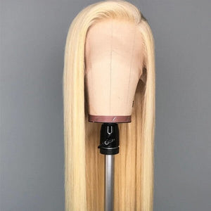613 Hair Straight HD Lace Front Wig Blonde Human Hair Wigs - Wigtrends