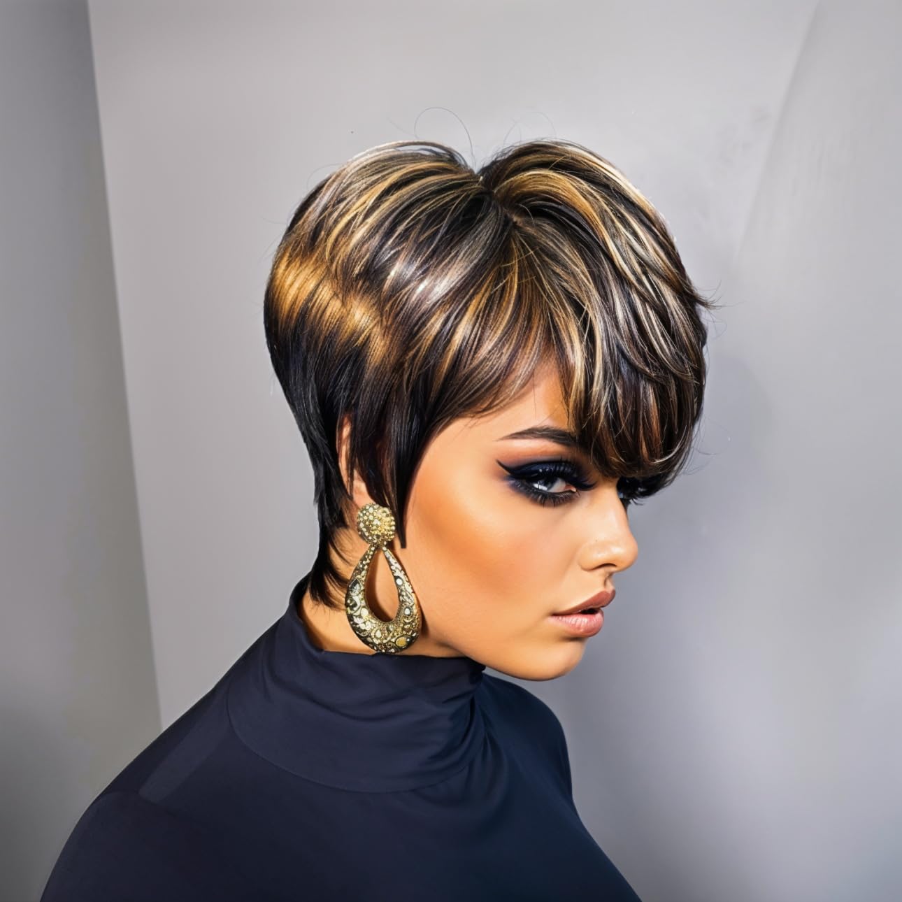 Pixie Cut Wigs for Black Women Human Hair Trend Colored Wigs Short Layered Pixie Wigs - Wigtrends