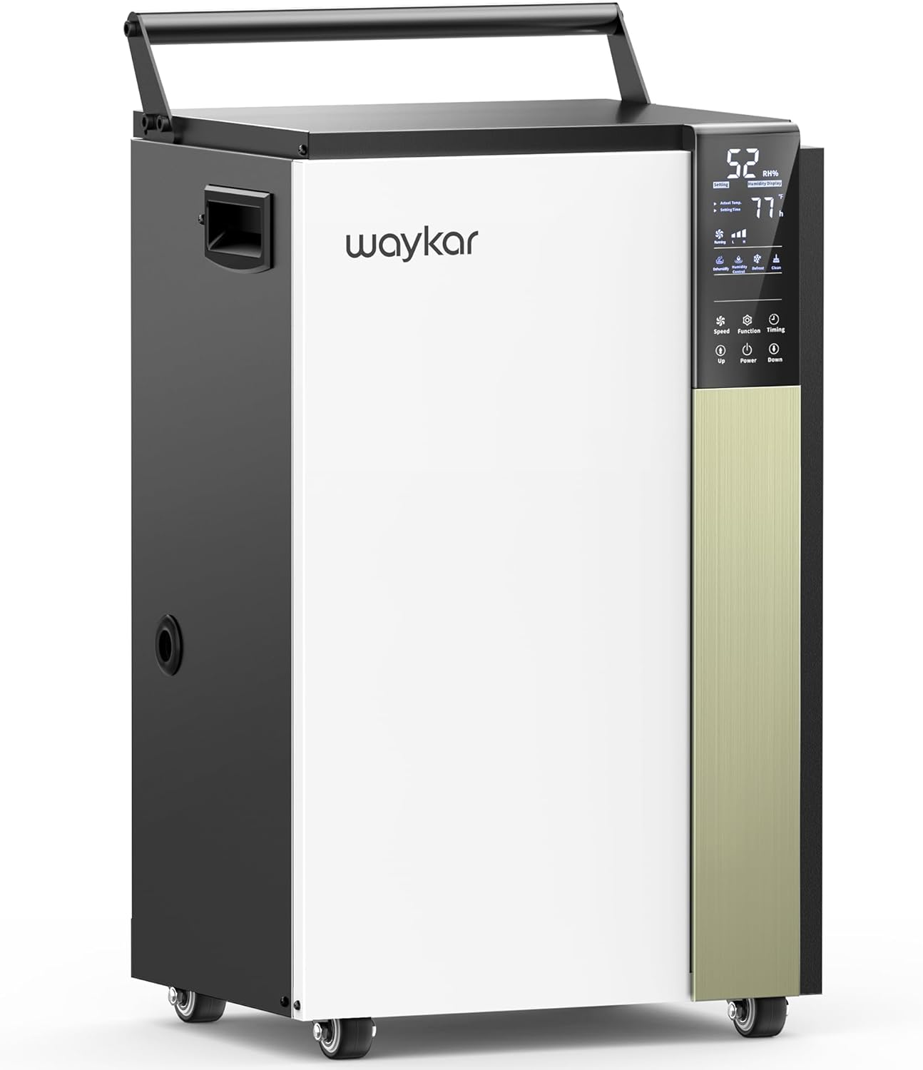 Waykar 155 Pints Large Commercial Dehumidifier with Drain Hose and Water Tank, Industrial Dehumidifier in Large Space up to 8000 Sq. Ft for Home, Basements, Whole House, Library