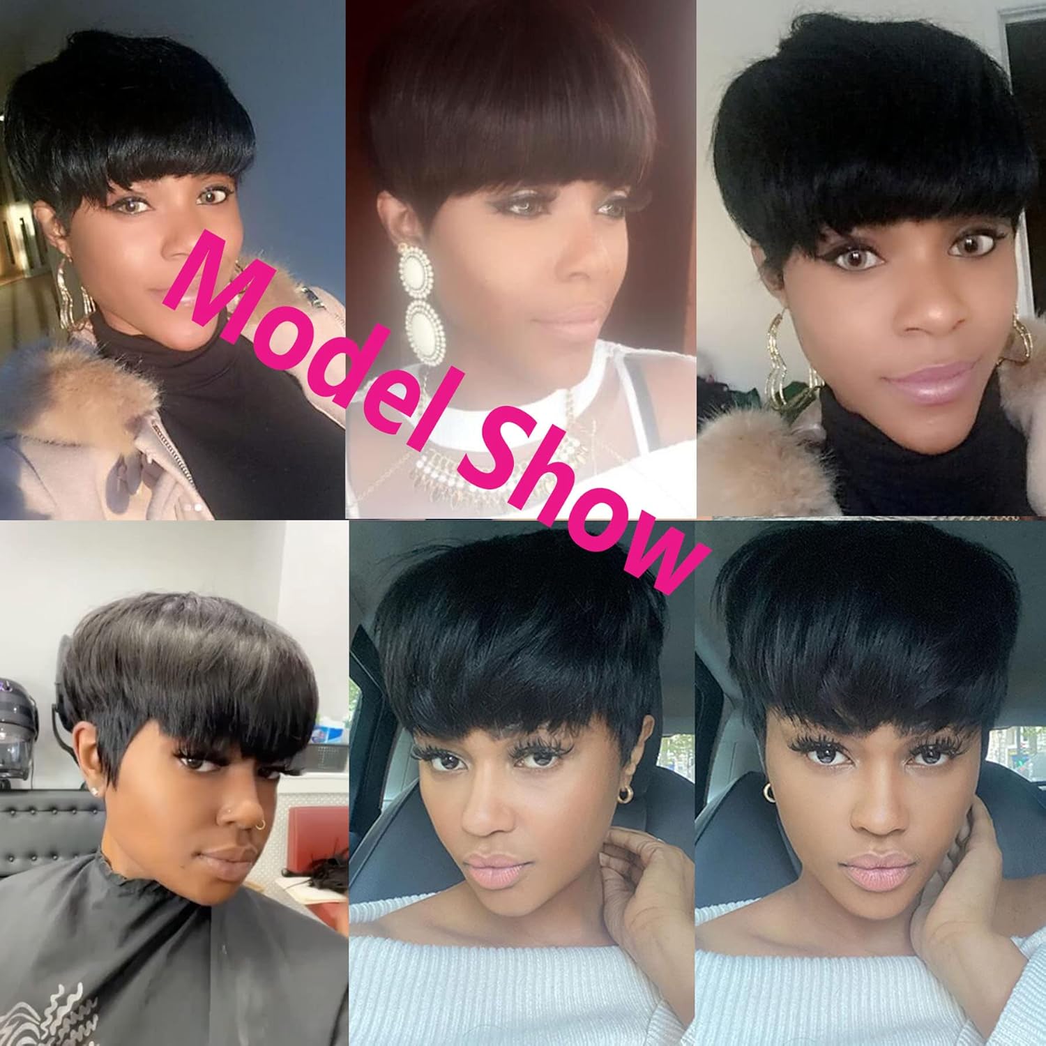 Pixie Cut Wigs for Black Women Human Hair Trend Colored Wigs Short Layered Pixie Wigs - Wigtrends