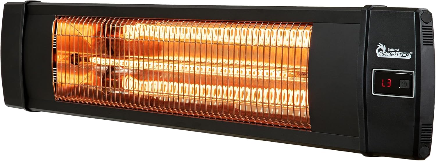 Dr Infrared Heater DR-268 Smart Greenhouse Heater with built in Temperature Control and Digital Thermostat