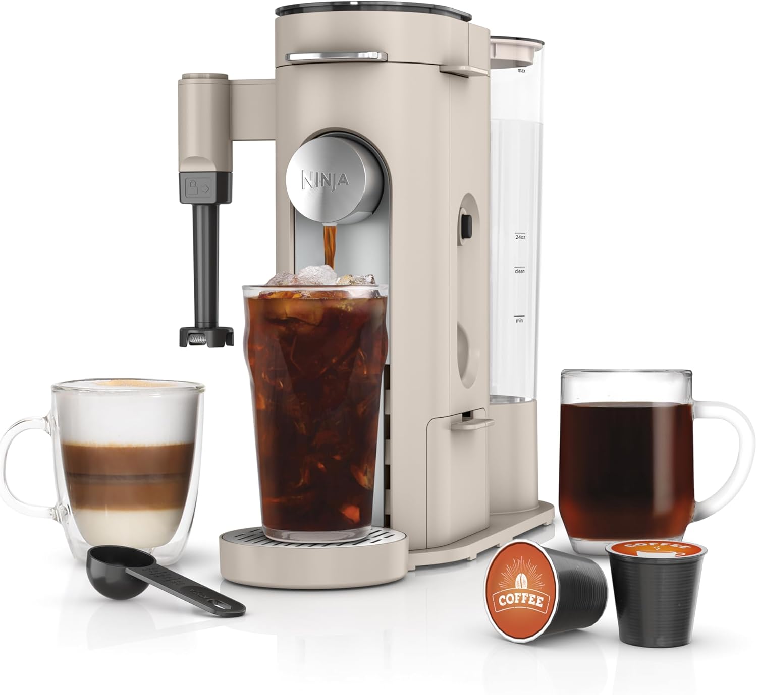 Ninja | Coffee Maker | Single Serve |Brew with Coffee Pods & Grounds| Compatible with K-Cup Coffee Pods | 4 Brew Styles, up to 24oz Cup Sizes & 56oz Removable Reservoir | Black | PB051