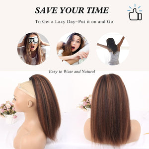 Salt and Pepper Drawstring Ponytail Gray wigs Hair Extensions - Wigtrends