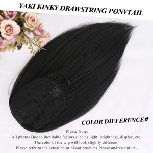 Salt and Pepper Drawstring Ponytail Gray wigs Hair Extensions - Wigtrends