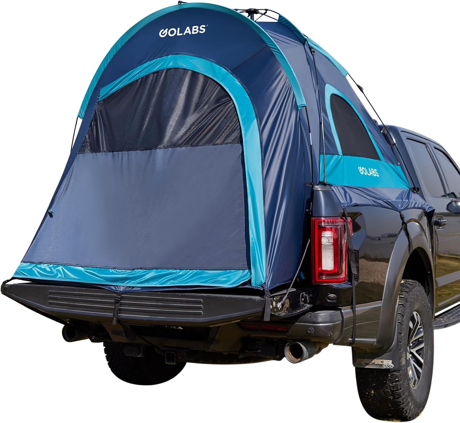 Golabs Truck Bed Tent for 5.5-6.5 Ft Bed, 5-Minute Easy Setup by Pre-Assembled Design, Waterproof PU2000mm, 2-Person Portable with Extra Rainfly Cover for Camping & Outdoor, Includes Storage Bag