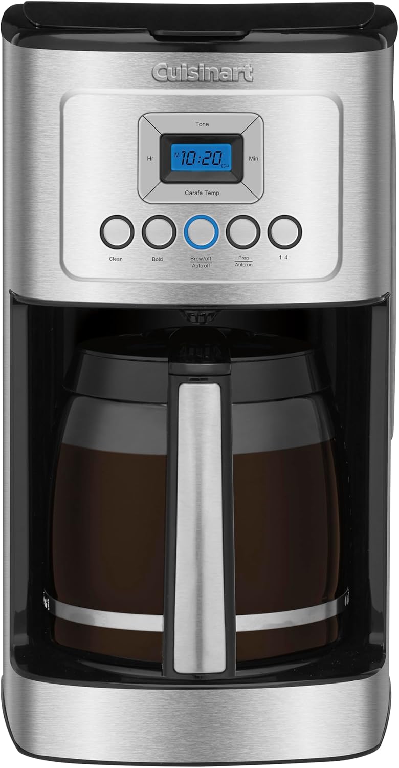 Cuisinart DCC-3200P1 Coffee Maker Fully Automatic with Brew Strength Control, 1-4 Cup Setting