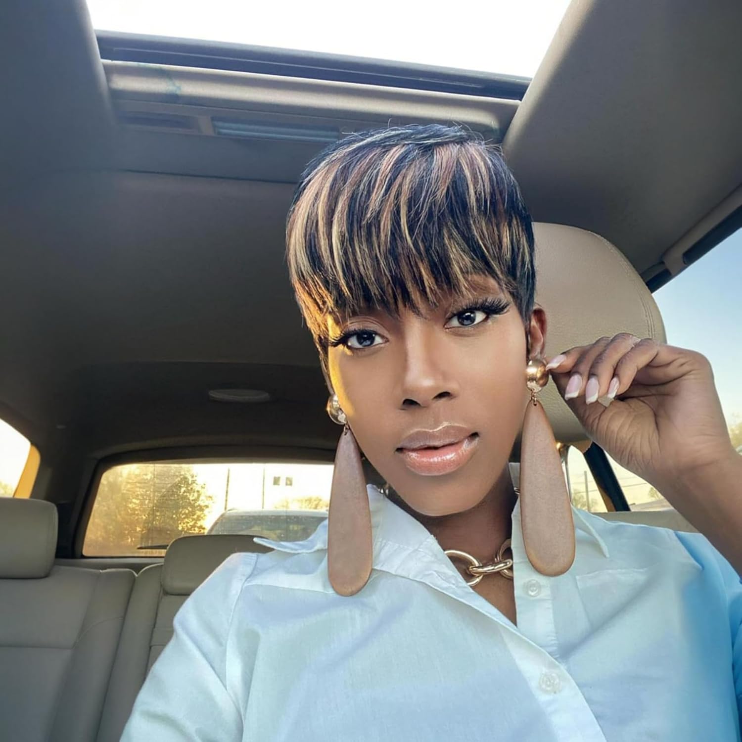 Pixie Cut Wigs for Black Women Human Hair Trend Colored Wigs Short Layered Pixie Wigs - Wigtrends