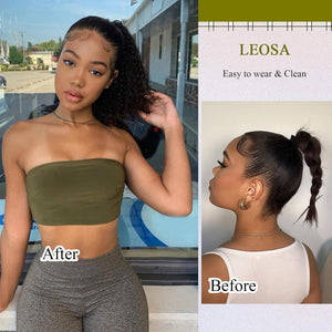 Salt and Pepper Drawstring Ponytail Gray wigs Hair Extensions - Wigtrends