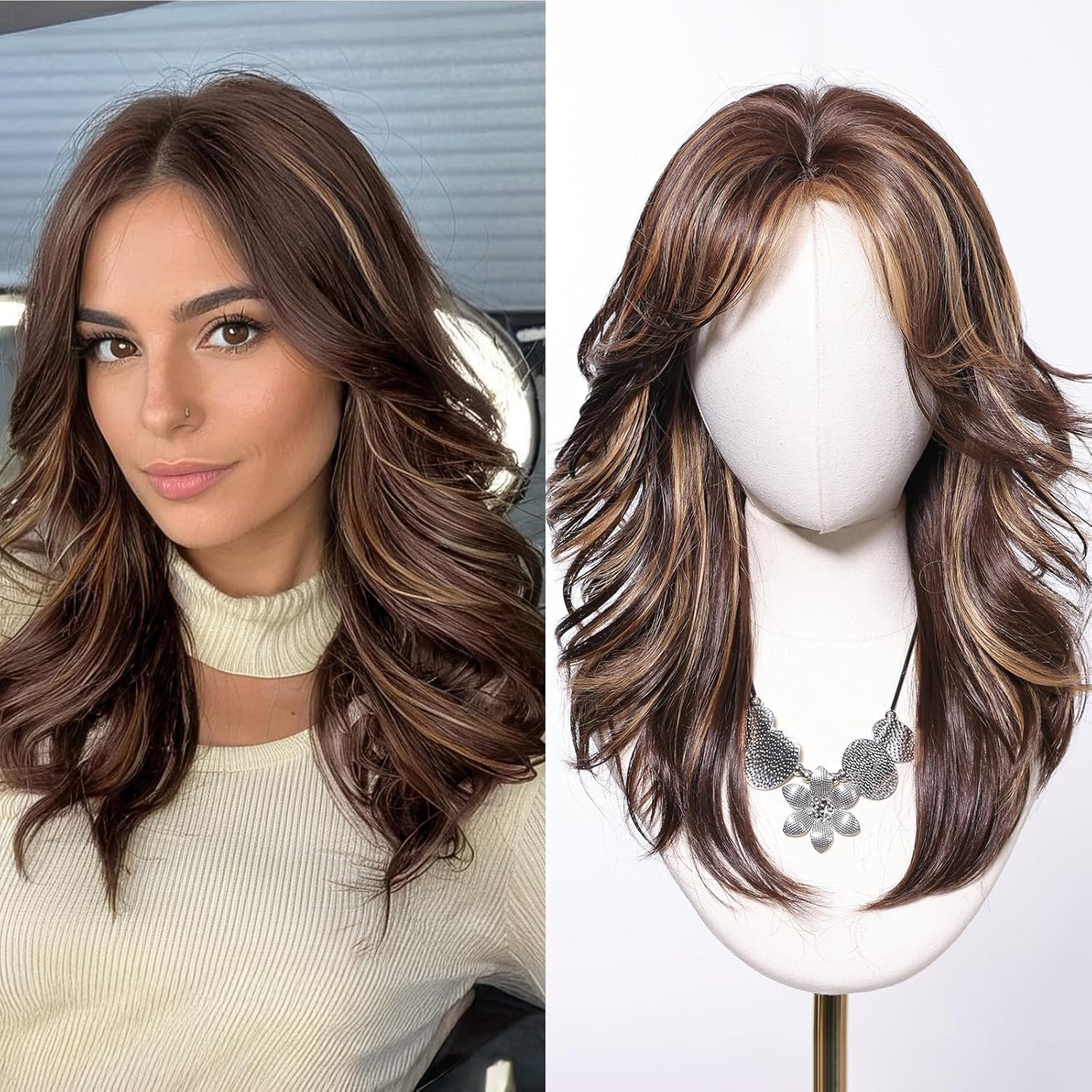 Short Wavy Salt Pepper Human Hair Wigs Platinum Curly Bob Wigs With Bangs White Wig