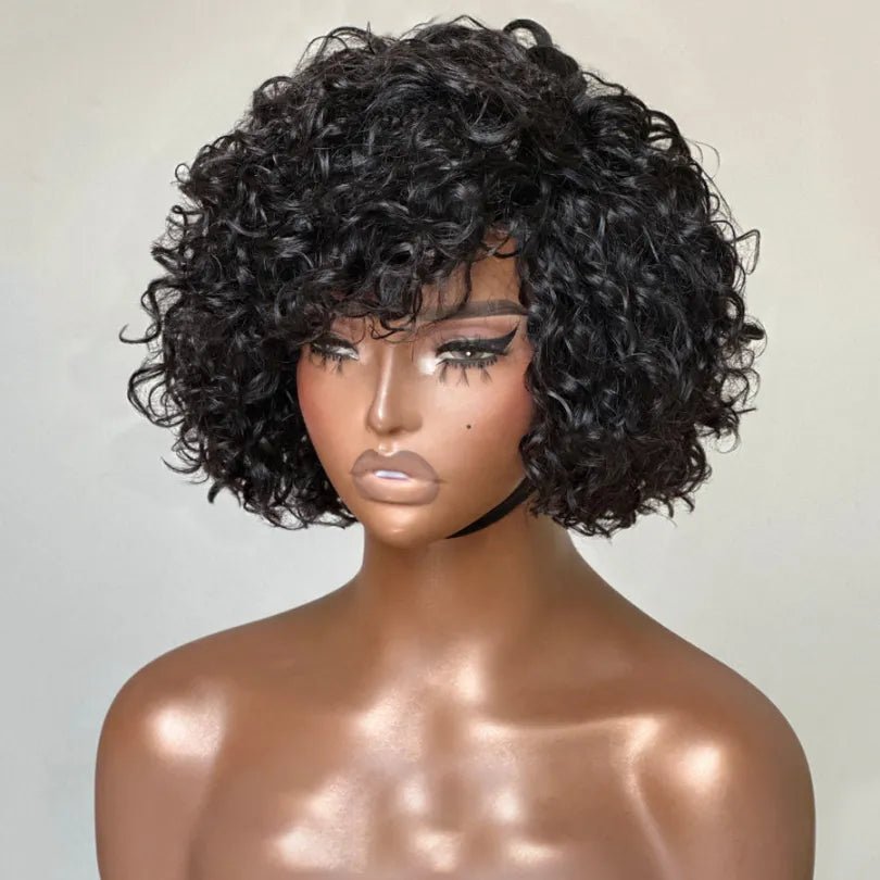 Affordable Pixie Cut Curly Bob Wigs - Wigtrends