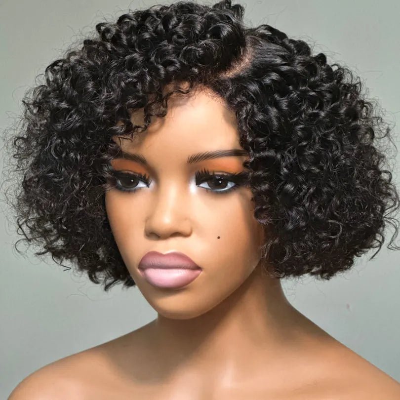 Afro Style Short Cut Curly Bob Wigs - Wigtrends
