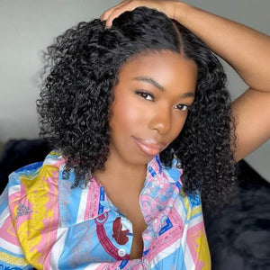 Afro Style Short Cut Curly Bob Wigs - Wigtrends