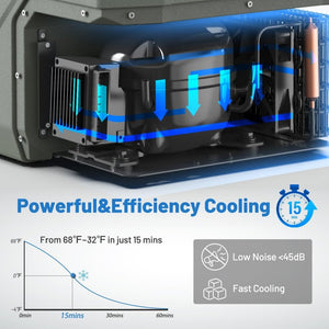 Alpicool 12 Volt Refrigerator 12V Car Fridge 10 Quart Small Car Refrigerator Portable Fridge 12/24V DC 110~240 Volt AC for Truck RV Camper SUV Portable Freezer Electric Cooler for Camping ( - 4℉ - 68℉) - Wigtrends