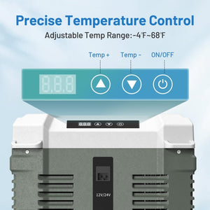 Alpicool 12 Volt Refrigerator 12V Car Fridge 10 Quart Small Car Refrigerator Portable Fridge 12/24V DC 110~240 Volt AC for Truck RV Camper SUV Portable Freezer Electric Cooler for Camping ( - 4℉ - 68℉) - Wigtrends