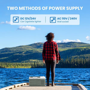 Alpicool 12 Volt Refrigerator 12V Car Fridge 10 Quart Small Car Refrigerator Portable Fridge 12/24V DC 110~240 Volt AC for Truck RV Camper SUV Portable Freezer Electric Cooler for Camping ( - 4℉ - 68℉) - Wigtrends