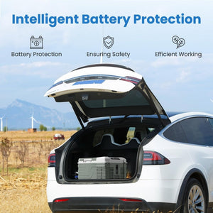 Alpicool 12 Volt Refrigerator 12V Car Fridge 10 Quart Small Car Refrigerator Portable Fridge 12/24V DC 110~240 Volt AC for Truck RV Camper SUV Portable Freezer Electric Cooler for Camping ( - 4℉ - 68℉) - Wigtrends