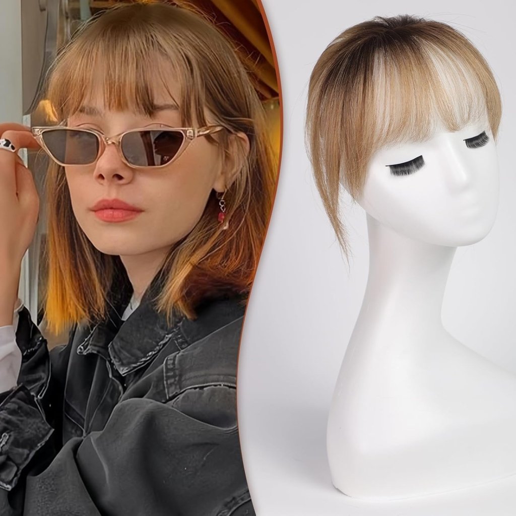 Bangs Hair Clip 100% Real Human Hair Bangs Clip in Hair Extensions Fake Hairpieces - Wigtrends