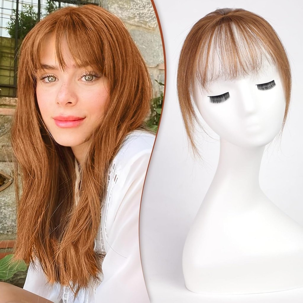 Bangs Hair Clip 100% Real Human Hair Bangs Clip in Hair Extensions Fake Hairpieces - Wigtrends