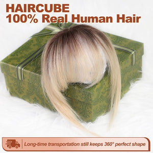 Bangs Hair Clip 100% Real Human Hair Bangs Clip in Hair Extensions Fake Hairpieces - Wigtrends