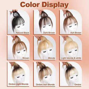 Bangs Hair Clip 100% Real Human Hair Bangs Clip in Hair Extensions Fake Hairpieces - Wigtrends