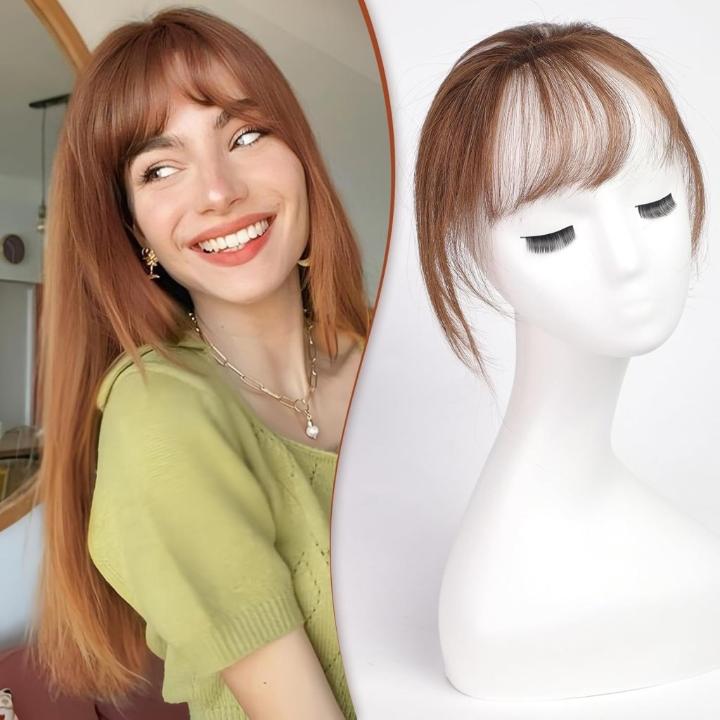 Bangs Hair Clip 100% Real Human Hair Bangs Clip in Hair Extensions Fake Hairpieces - Wigtrends