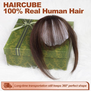 Bangs Hair Clip 100% Real Human Hair Bangs Clip in Hair Extensions Fake Hairpieces - Wigtrends