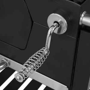 Barbecue a carbone Friend con doppia griglia e regolazione del cestello, barbecue a carbone con coperchio, termometro, ripiani pieghevoli, barbecue a carbone professionale in acciaio - Wigtrends