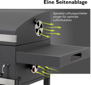 Barbecue a carbonella Toronto Click antracite/acciaio inossidabile - Wigtrends