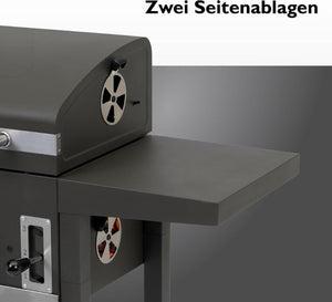 Barbecue a carbonella Toronto Click antracite/acciaio inossidabile - Wigtrends